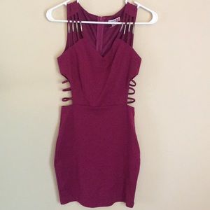 Pink bodycon dress